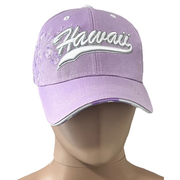 Chelona Accessories - Chelona USA Lavender Hawaii adjustable strapback cap hat Embroidered